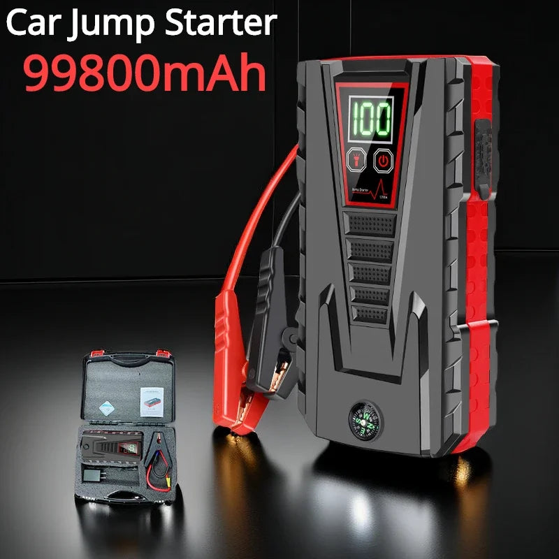 99800mAh Car Jump Starter 5000A Power Bank for 12V Petrol & Diesel Cars