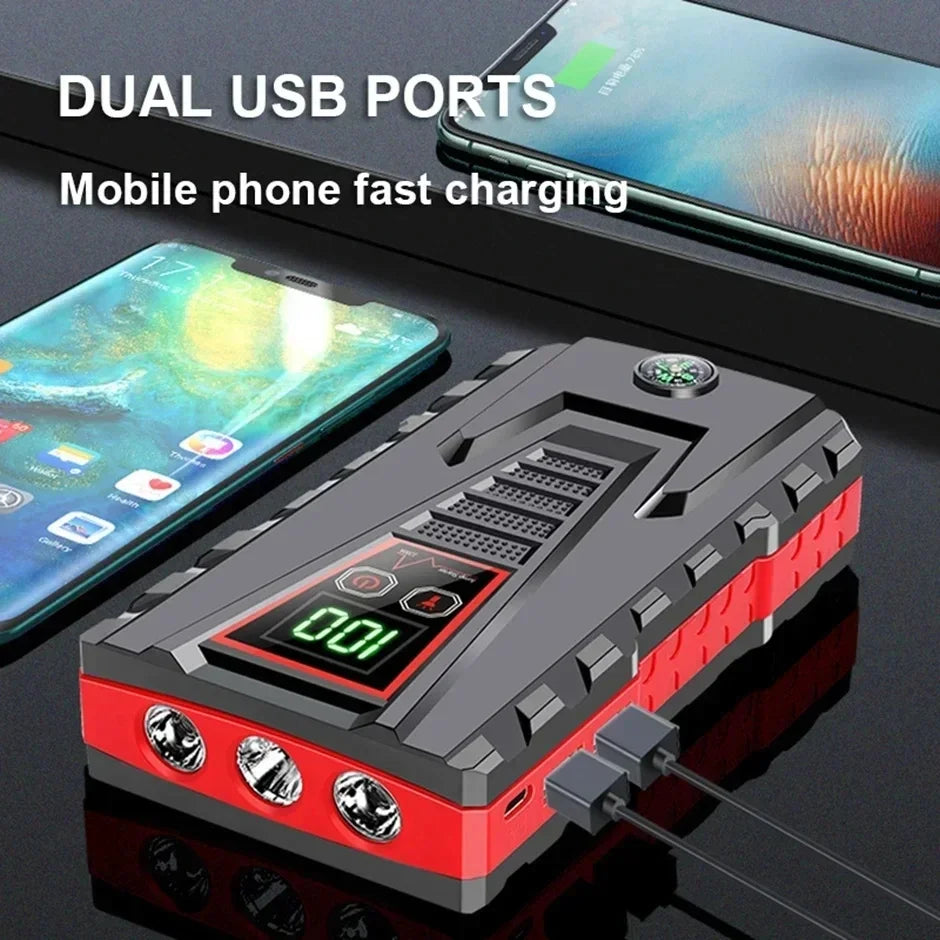 99800mAh Car Jump Starter 5000A Power Bank for 12V Petrol & Diesel Cars