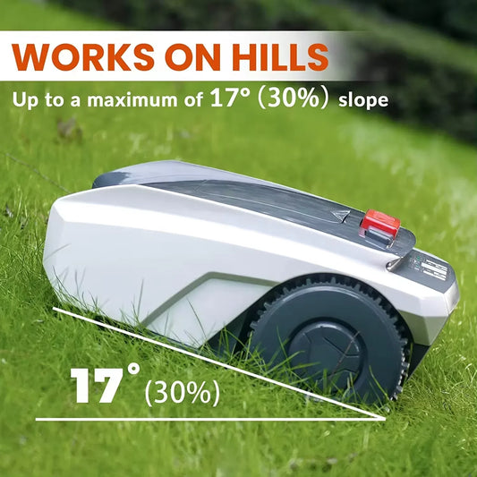 Self-Propelled Robotic Lawn Mower with GPS Navigation - Automatic Electric Grass Cutter for Garden & Yard