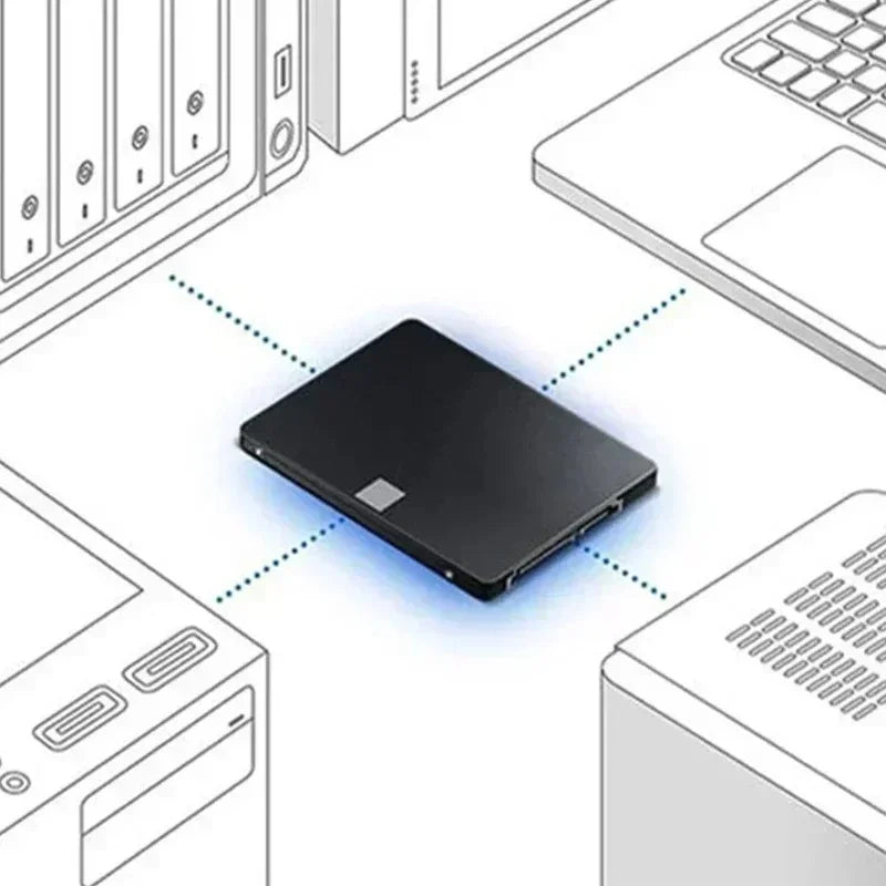 2.5-Inch SATA3 Internal SSD 4TB/2TB/1TB - 7mm Ultra-Thin, Shockproof, Low Power for Laptop/Desktop