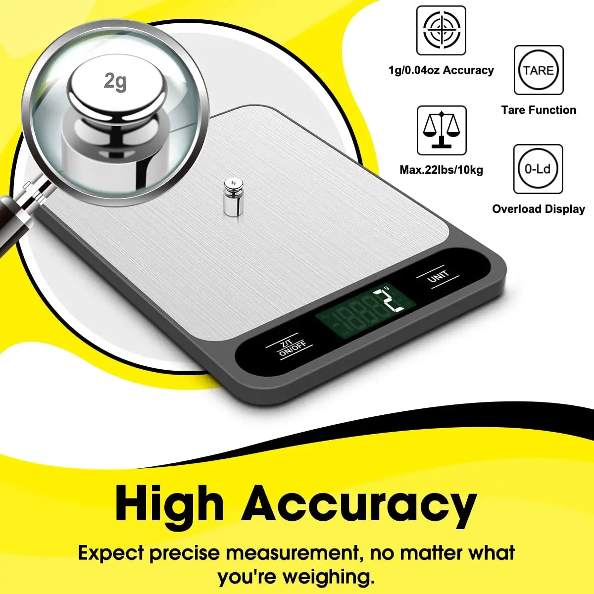 Electronic Kitchen Scale - Measuring Scale & Gram Weighing