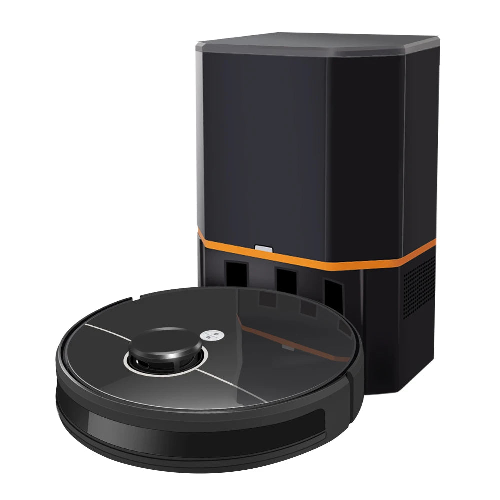 ABIR R30 Robot Vacuum - 6500PA, Auto-Empty, Multi-Floor Mapping & Wet-Dry Cleaning