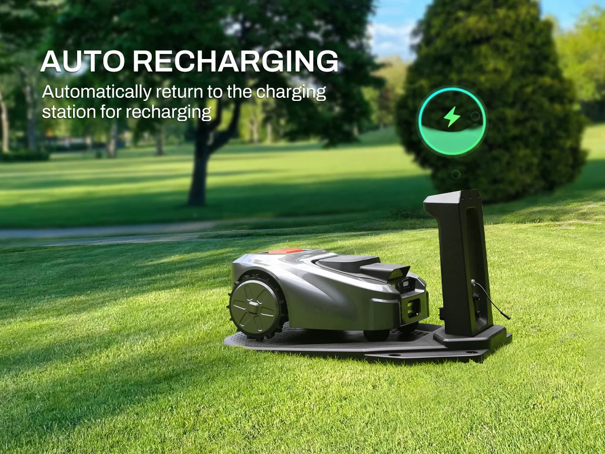 Smart Robot Lawn Mower GPS Navigation for 1000sqm - RTK Satellite