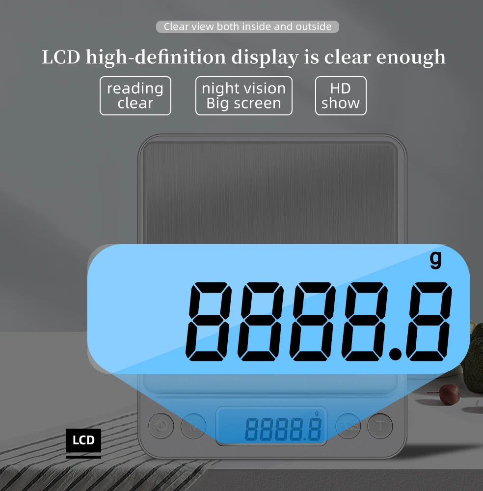 JUANJUAN 3000g x 0.1g Digital Mini Electronic Scale