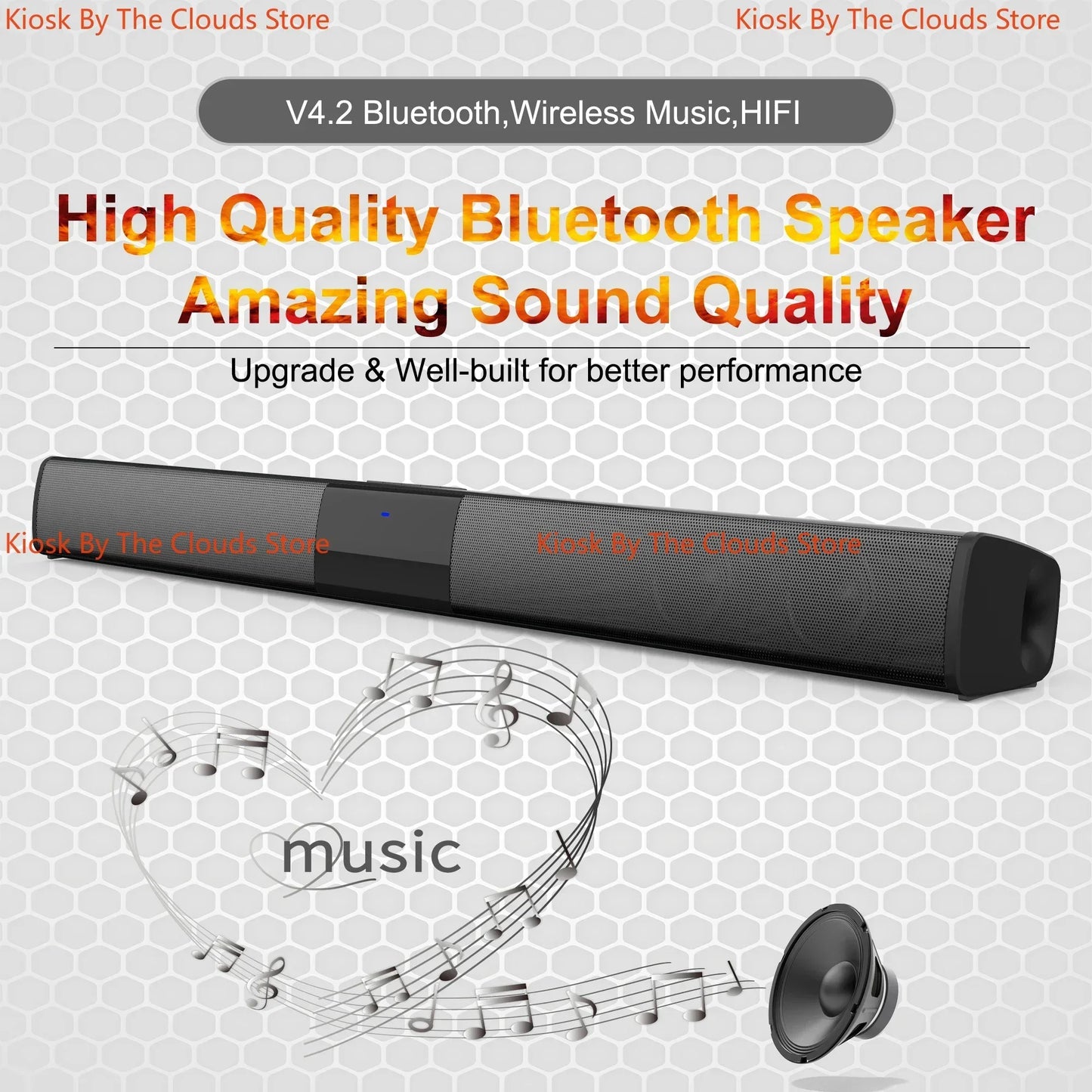 TV Sound Bar & Home Theater System - Bluetooth Speakers