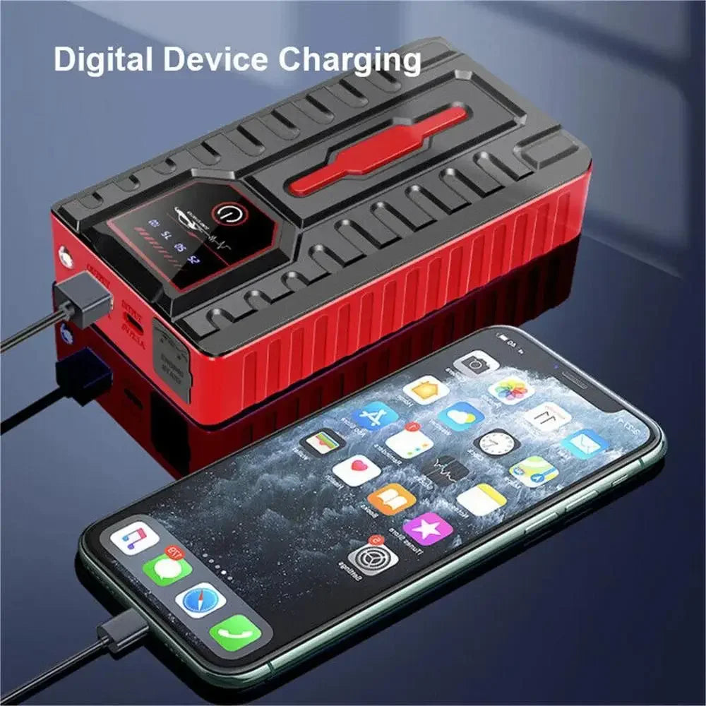 Portable 49800mAh Car Jump Starter - 6.0L Petrol & 4.0L Diesel Booster with Power Bank