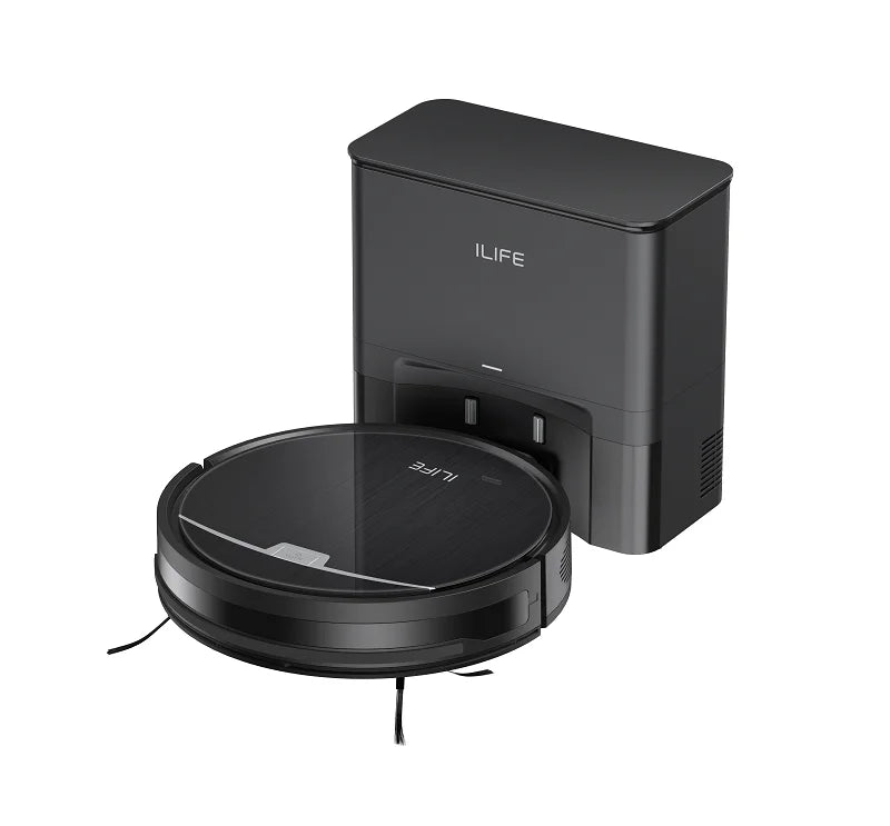 ILIFE V9/V9Pro Robot Vacuum, 3000Pa Suction, Self-Emptying