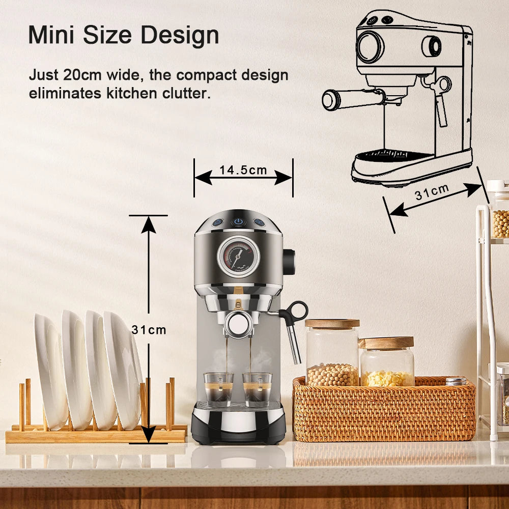 BioloMix 20 Bar Semi-Automatic Coffee Machine