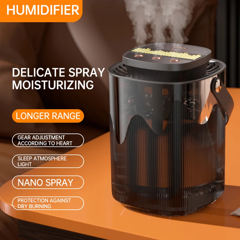 3000ML Ultrasonic Air Humidifier with 3 Nozzles, Large Capacity Aroma Diffuser & Cool Mist