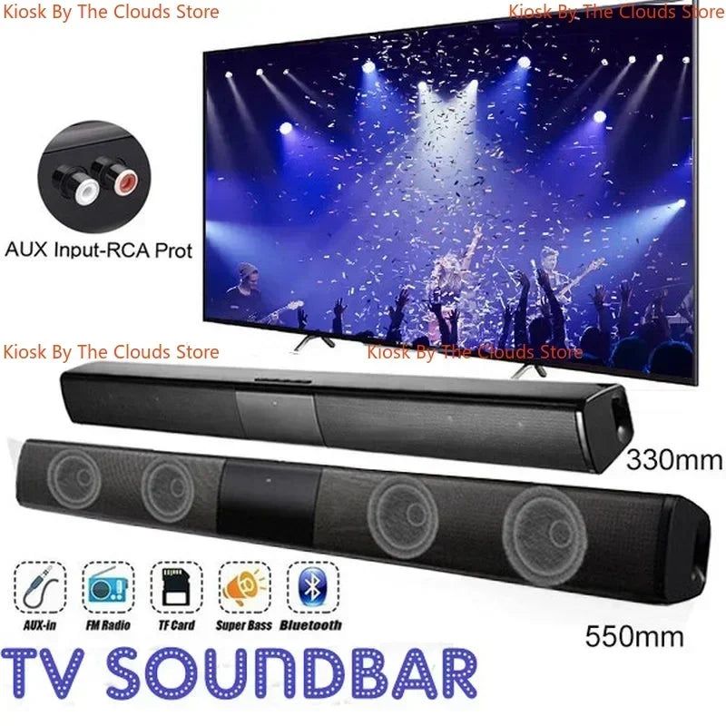 TV Sound Bar & Home Theater System - Bluetooth Speakers