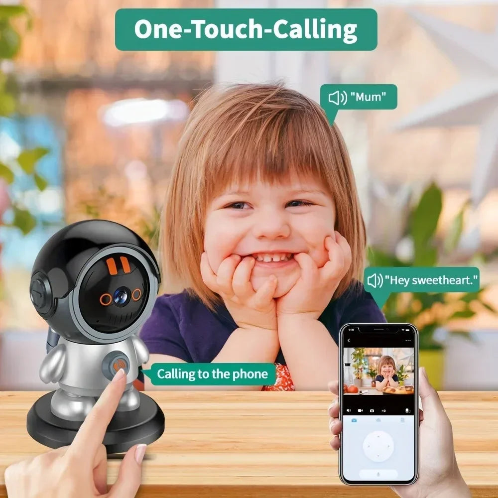 3MP Wi-Fi Camera with Humanoid Tracking, Voice Reminders & Home Security