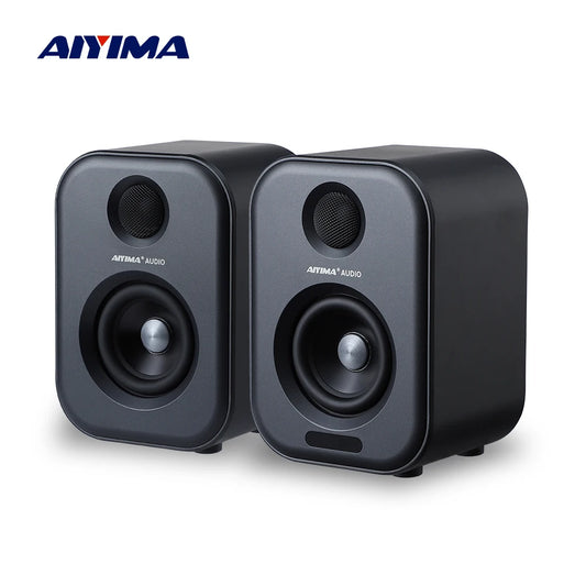 AIYIMA S400 80W Bluetooth Bookshelf Speakers HiFi Studio Monitor