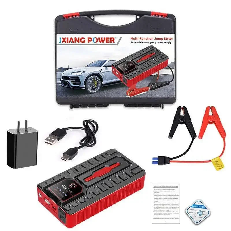 Portable 49800mAh Car Jump Starter - 6.0L Petrol & 4.0L Diesel Booster with Power Bank