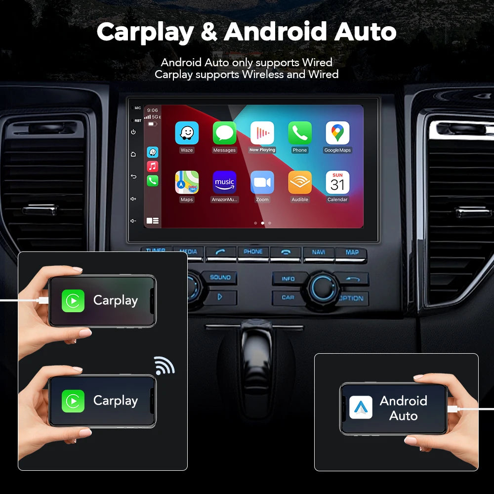 Wireless CarPlay & Android Auto, Universal Navigation