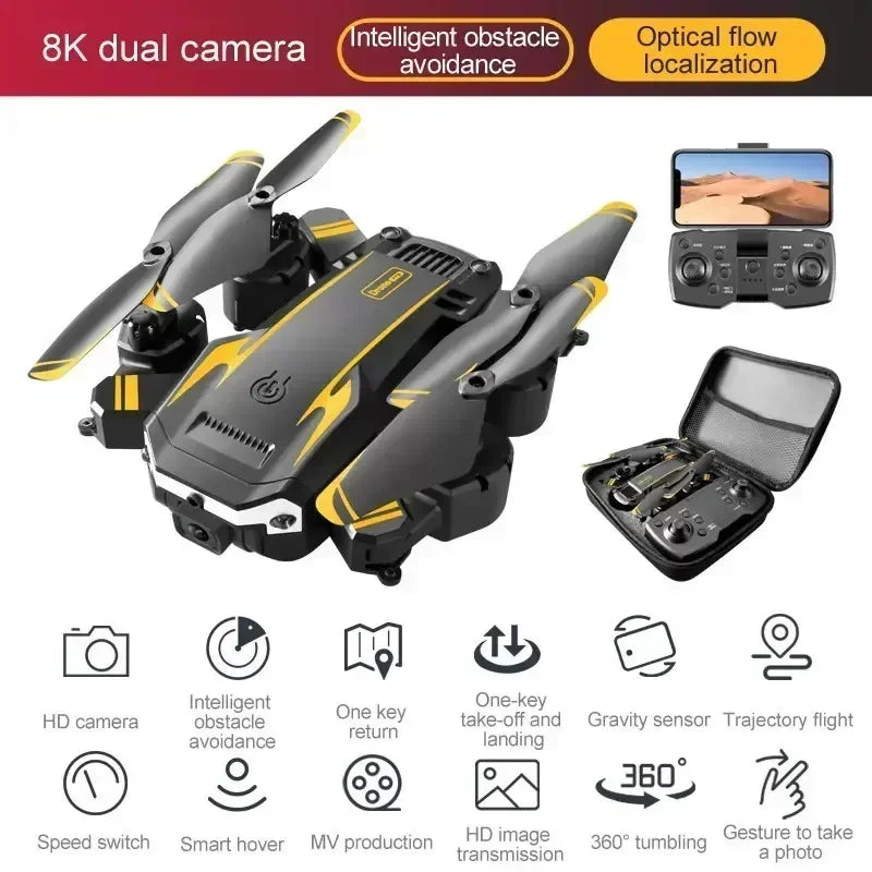 S6 Pro Drone 4K HD Camera, GPS Foldable FPV with Obstacle Avoidance & WiFi