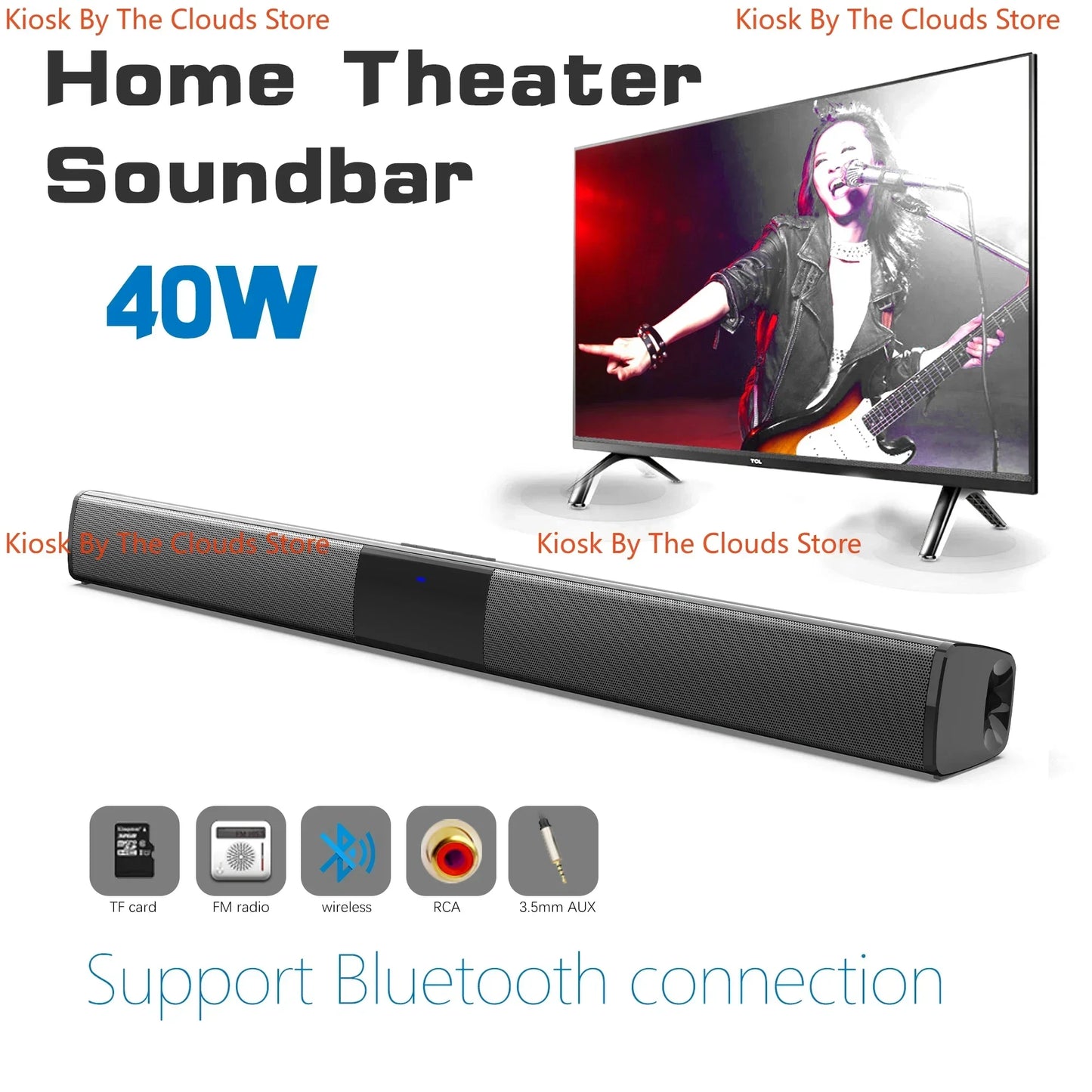 TV Sound Bar & Home Theater System - Bluetooth Speakers