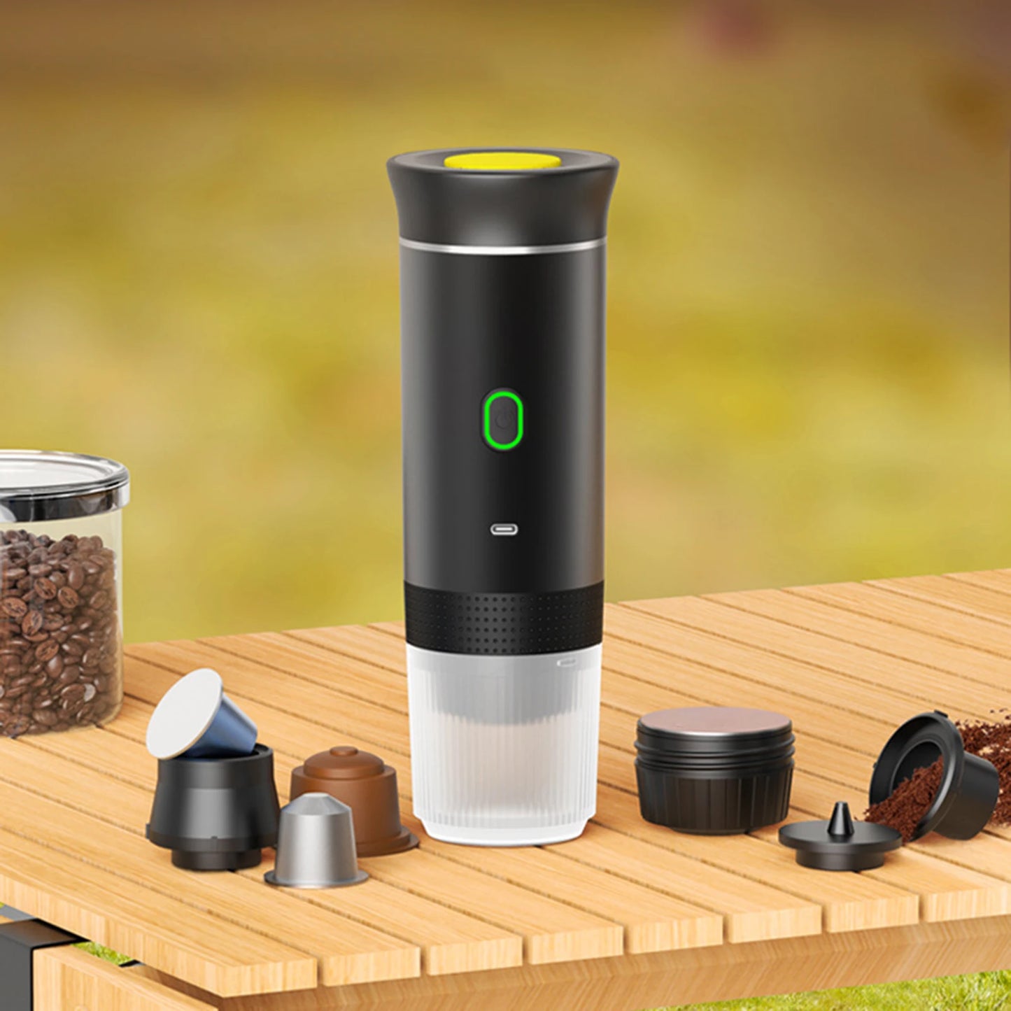 Portable Wireless 3-in-1 Espresso Maker for Camping & Backpacking