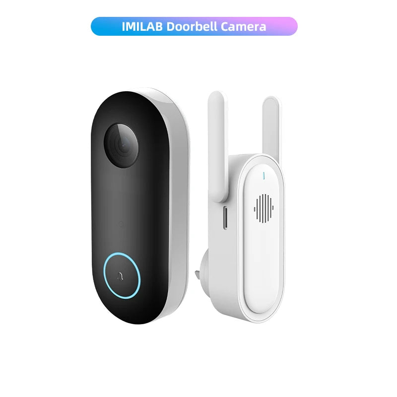 IMILAB Smart Video Doorbell: 2.5K HD, 5200mAh Battery, Human Detection