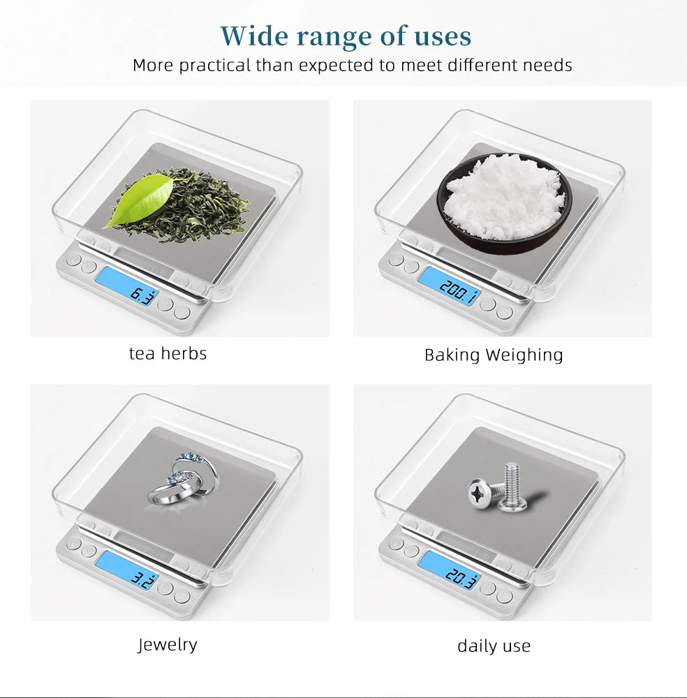 JUANJUAN 3000g x 0.1g Digital Mini Electronic Scale