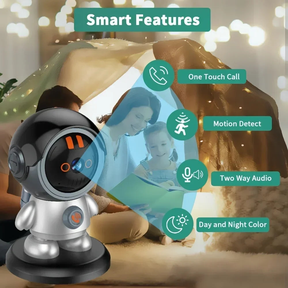 3MP Wi-Fi Camera with Humanoid Tracking, Voice Reminders & Home Security