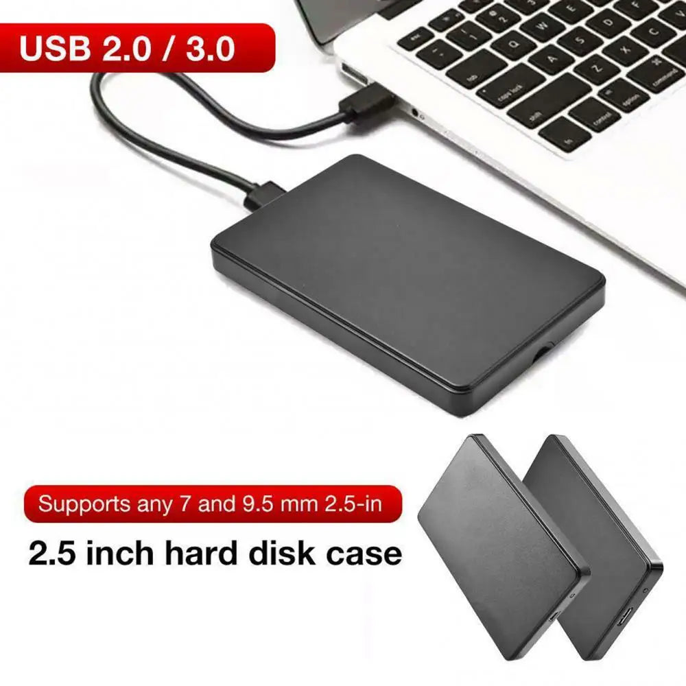 2.5-Inch SATA HDD Enclosure USB 3.0/2.0 - 5Gbps External Hard Drive Case, Tool-Free for PC/Laptop/Mac