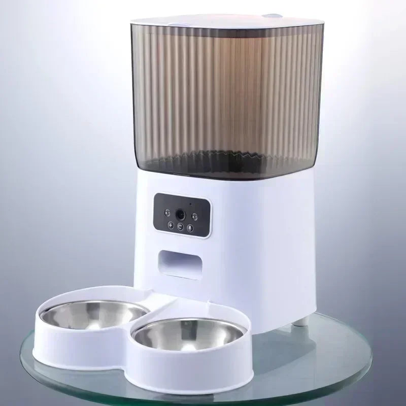 5L Double Bowls Smart Automatic Pet Feeder With Camera/Audio