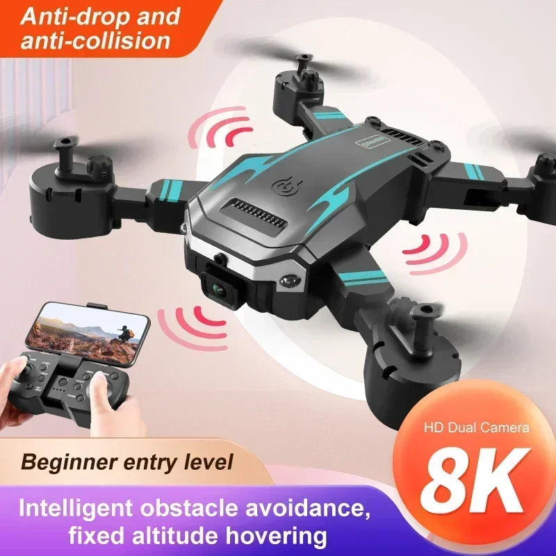 S6 Pro Drone 4K HD Camera, GPS Foldable FPV with Obstacle Avoidance & WiFi