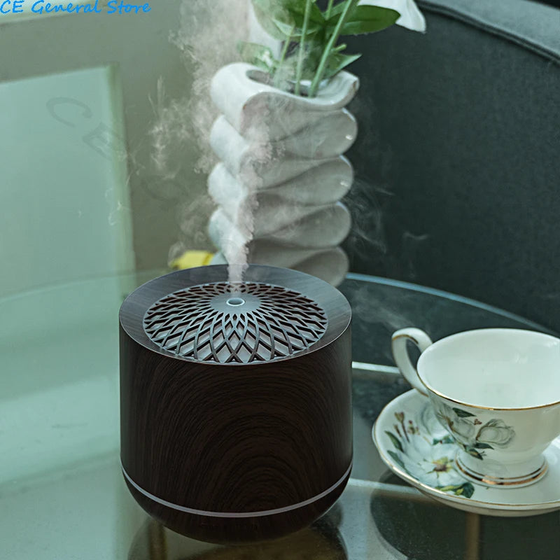 No Filter Ultrasonic Air Humidifier 300ml, Aromatherapy Essential Oil Diffuser