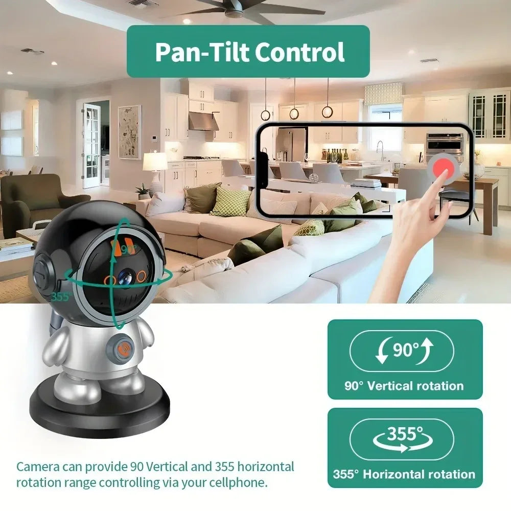 3MP Wi-Fi Camera with Humanoid Tracking, Voice Reminders & Home Security