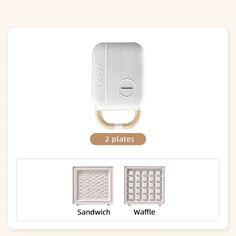 Multifunctional Electric Sandwich Maker & Waffle Toaster – 220V Breakfast Machine